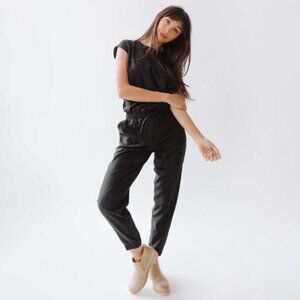 Albion Boss Crop Black Jumpsuit -  XL Tall - NEW